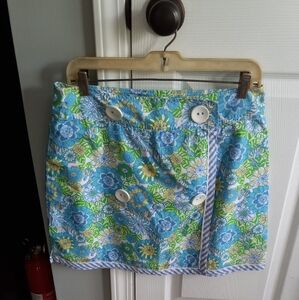 LILLY PULITZER WRAP MINI SKIRT